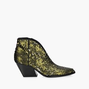 Elena Iachi Sequin Green Boots 38
